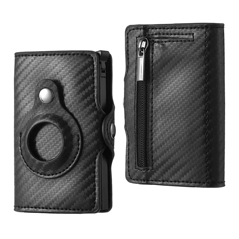 Airtag Wallet Luxury Leather Card Bag for Apple Airtags Tracker Anti-Lost Protective Cover Men Women PU Wallet with Airtags Case